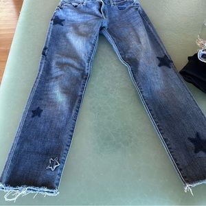 DL 1961 size 27 Emma low rise jeans with stars